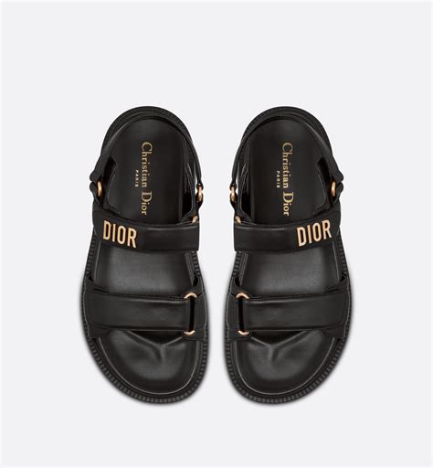 black sandals dior|Dior sandals women black.